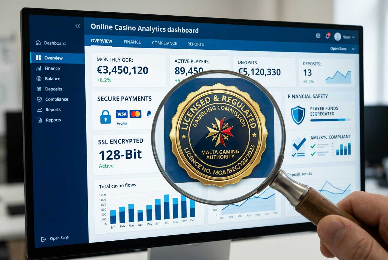 Proces weryfikacji parametrów bezpieczeństwa i licencji kasyna online